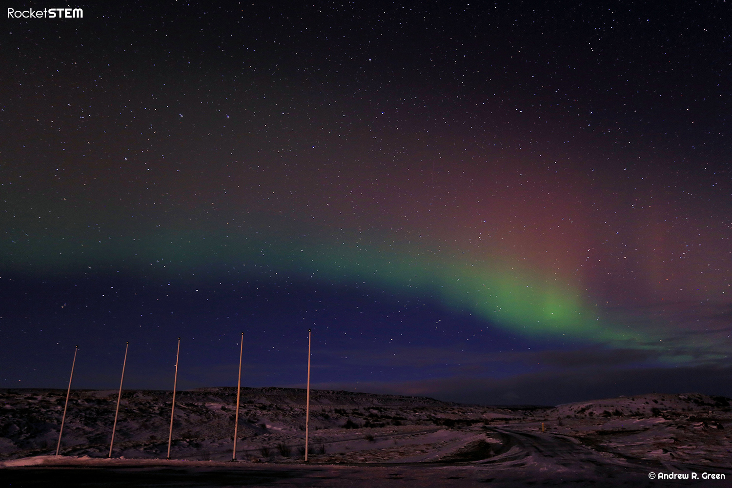 Aurora Borealis as seen in the skies near Gullfoss, Iceland. Photo: Andrew Green