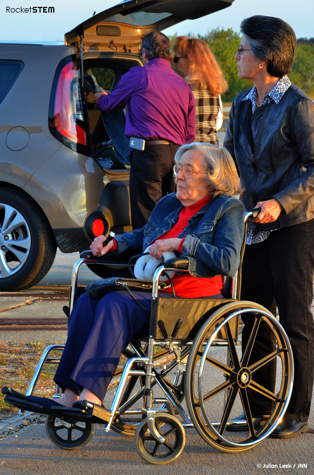 Betty Grissom at the 2014 memorial for Apollo 1. Photo: Julian Leek/JNN