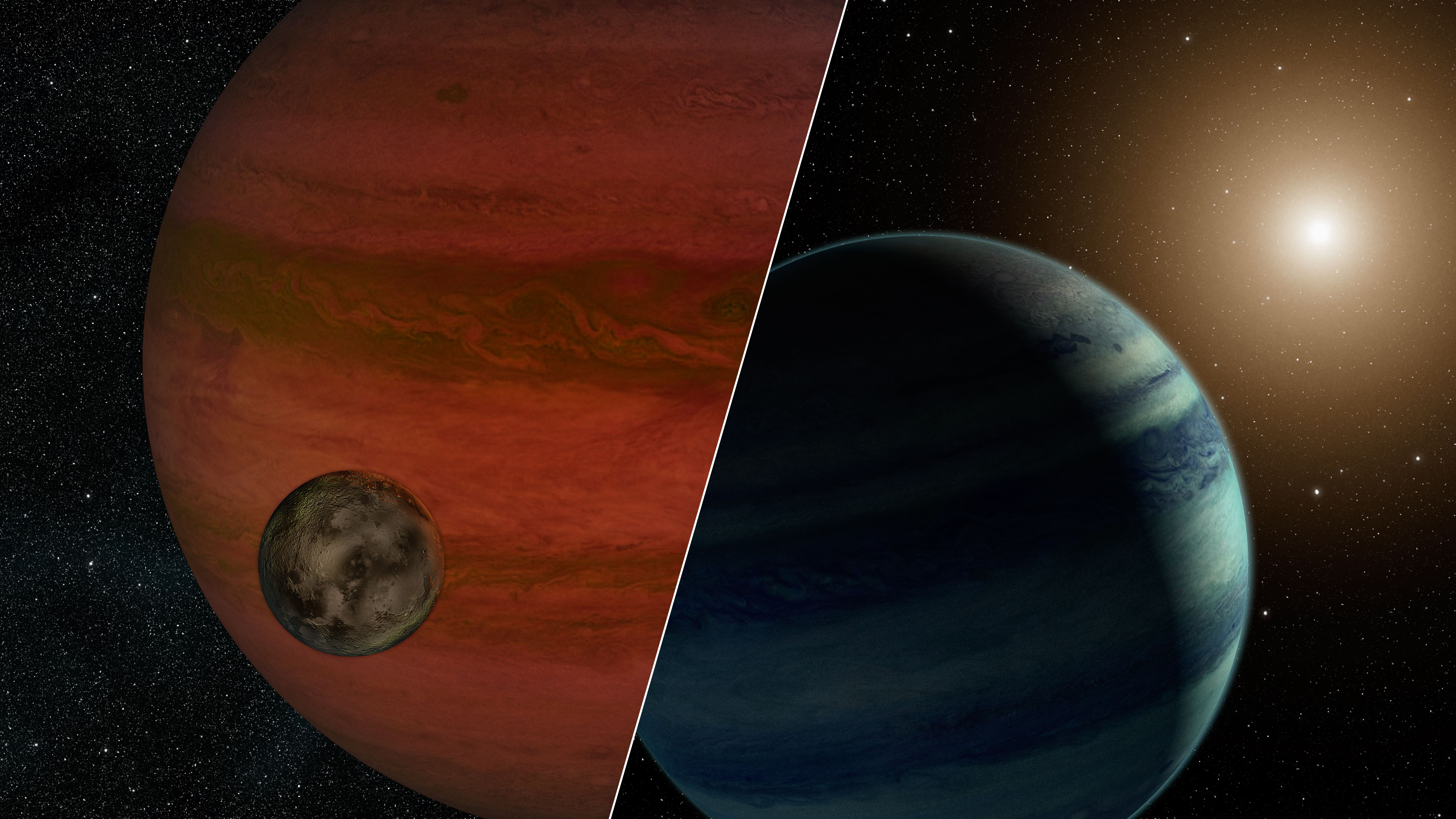 Researchers have detected the first “exomoon” candidate – a moon orbiting a planet that lies outside our solar system. Credit: NASA/JPL-Caltech