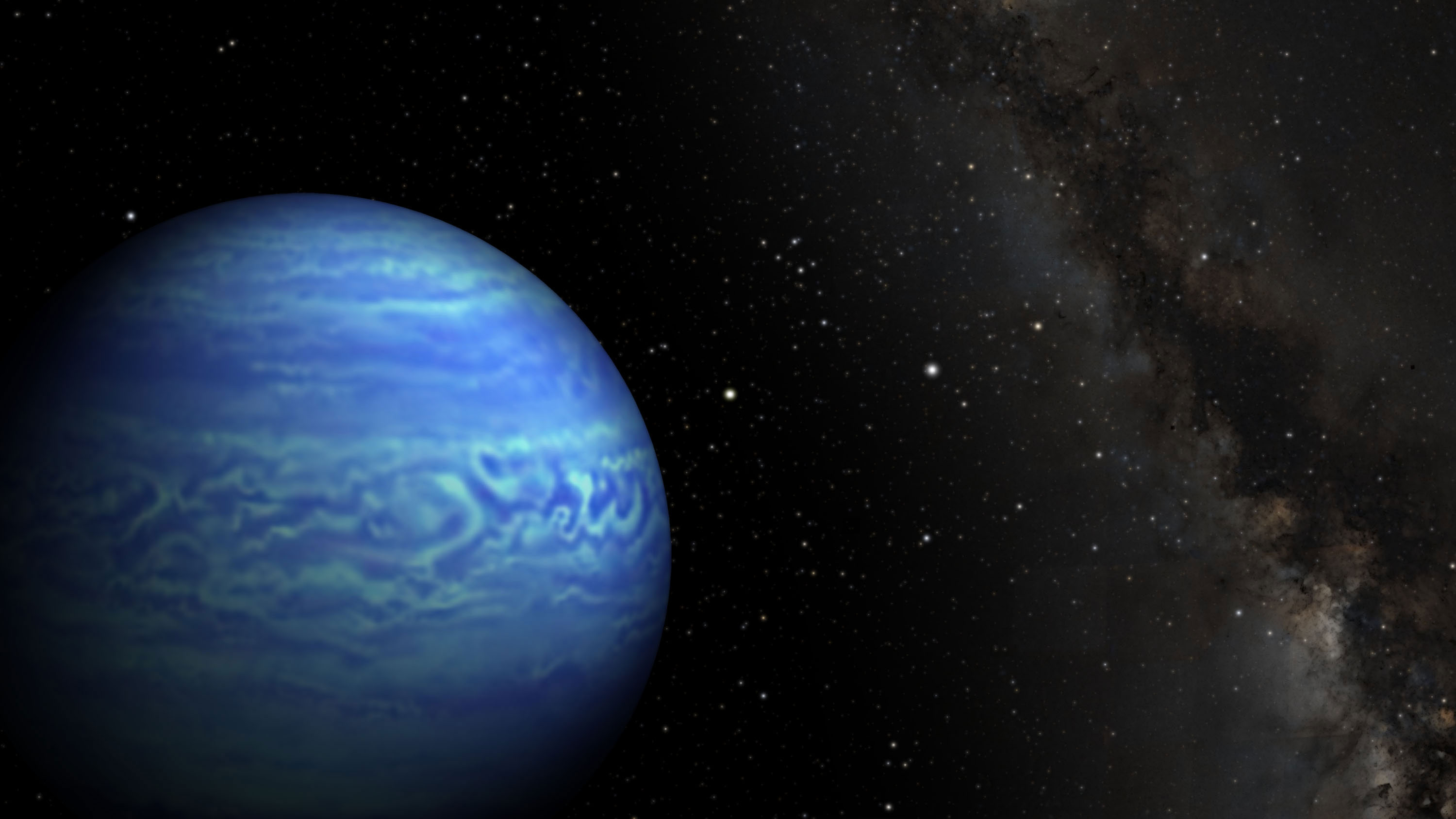 This artist’s conception shows the object named WISE J085510.83-071442.5, the coldest known brown dwarf. It is as cold as the North Pole. This celestial orb is also the fourth closest to our sun, at 7.2 light-years from Earth. Credit: NASA/JPL-Caltech/Penn State University