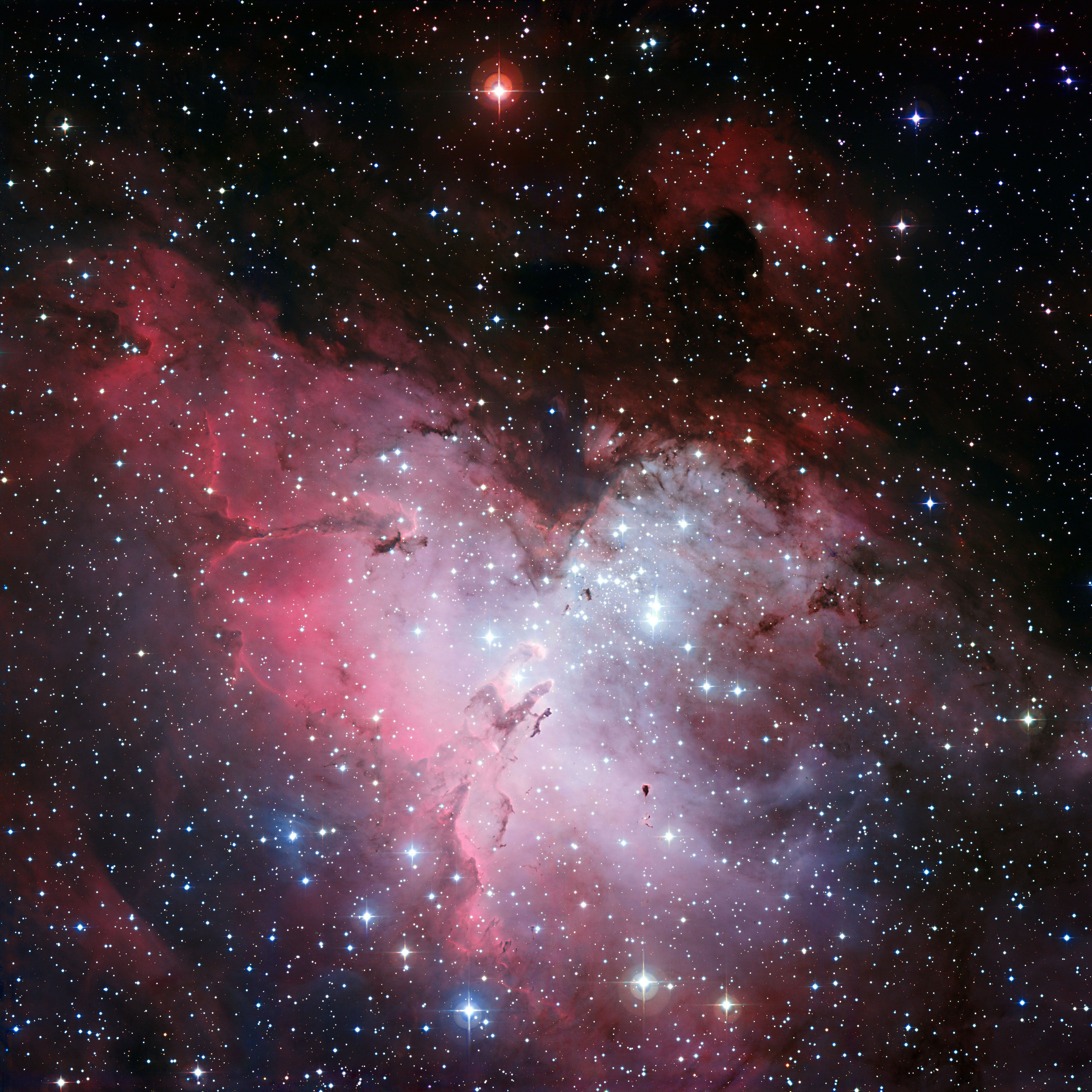 M16, the Eagle Nebula, captured in RGB. Credit: ESO
