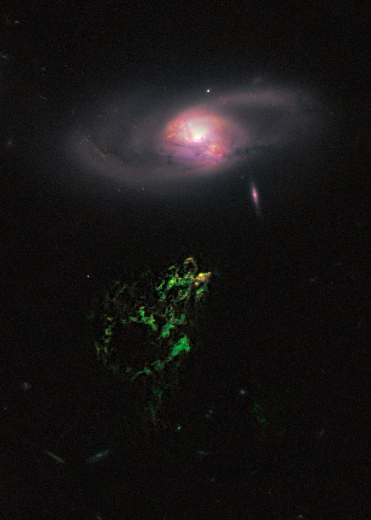 HUBBLE'S TOP 100 • #94 • Credit: NASA, ESA, William Keel (University of Alabama, Tuscaloosa), and the Galaxy Zoo team