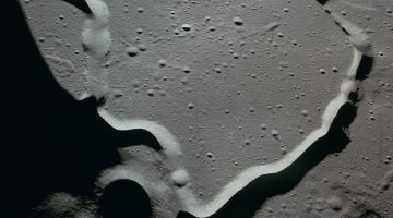 Hadley Rille as seen from orbit during the Apollo 15 mission. Credit: NASA via Retro Space Images