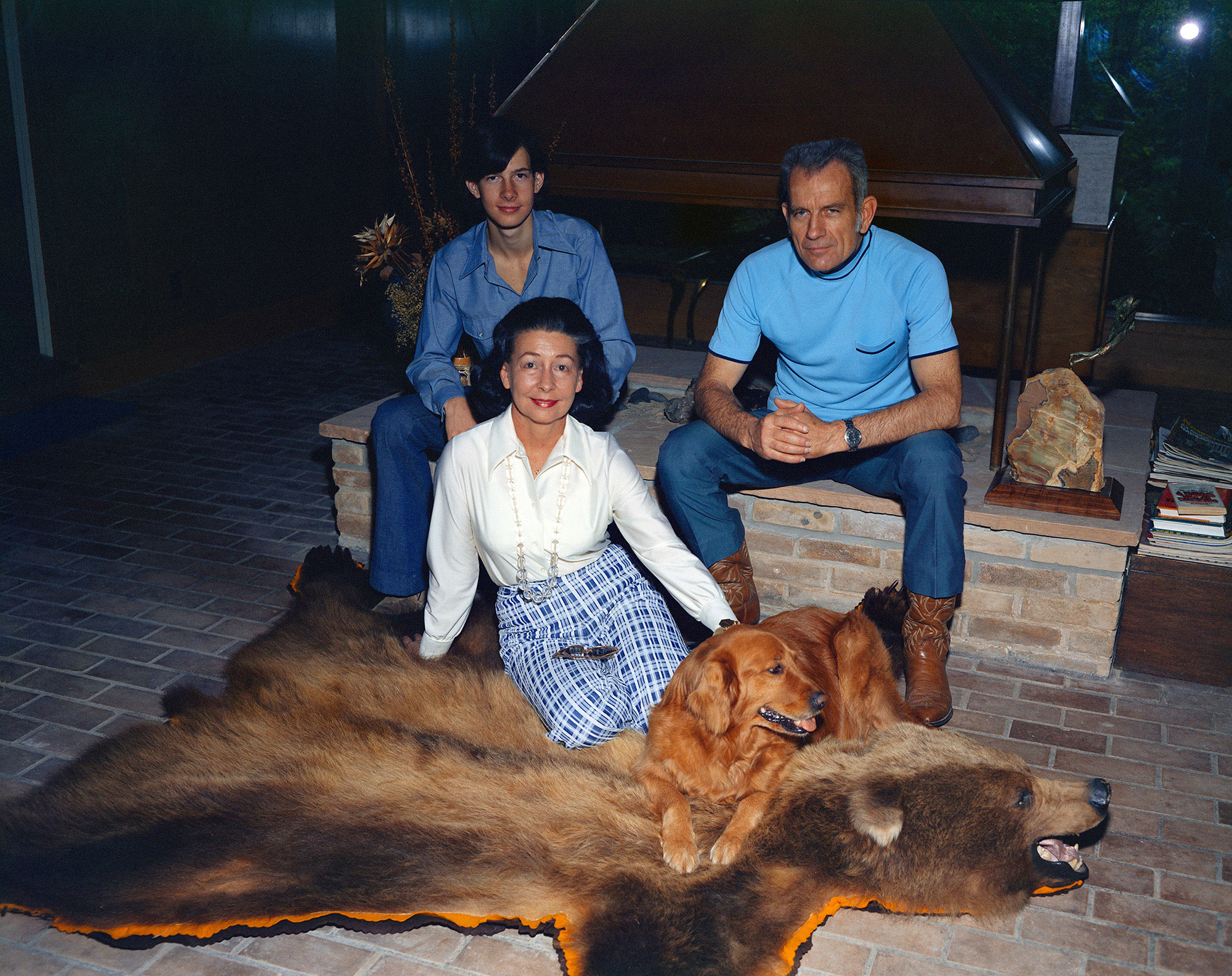 Marge and Deke Slayton with son Kent in 1974. Credit: NASA via Retro Space Images