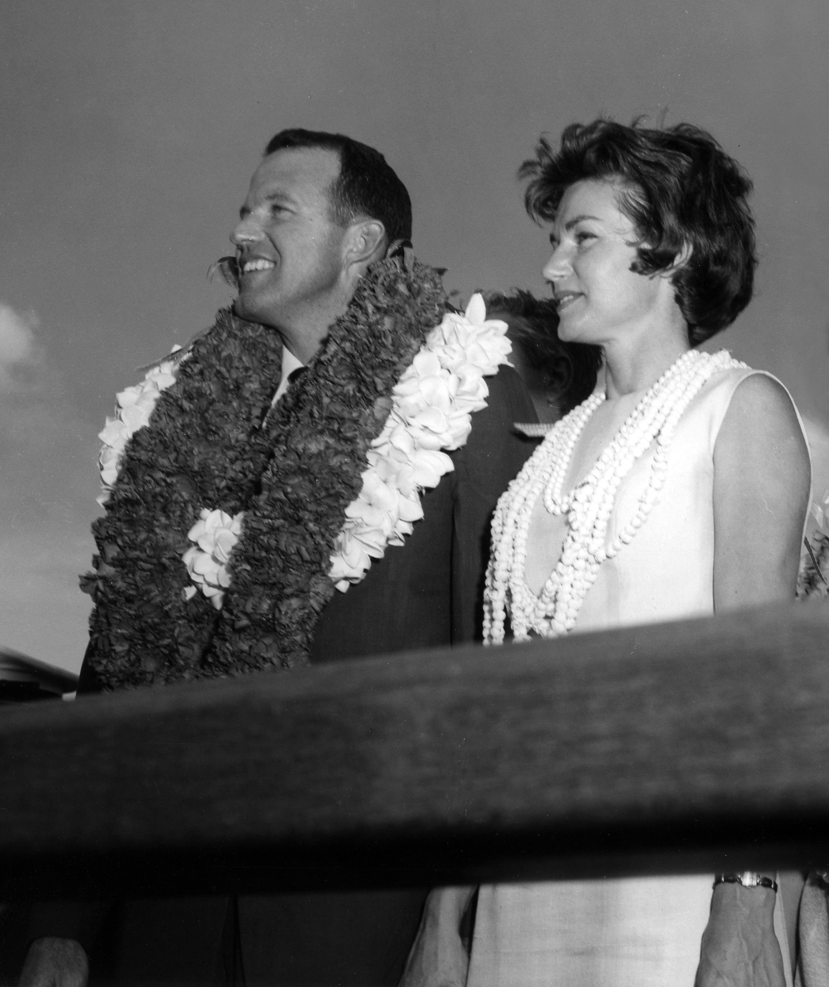 Trudy Cooper at Hickam AFB after completion of the Mercury-Atlas 9 mission on May 18, 1963. Credit: NASA via Retro Space Images