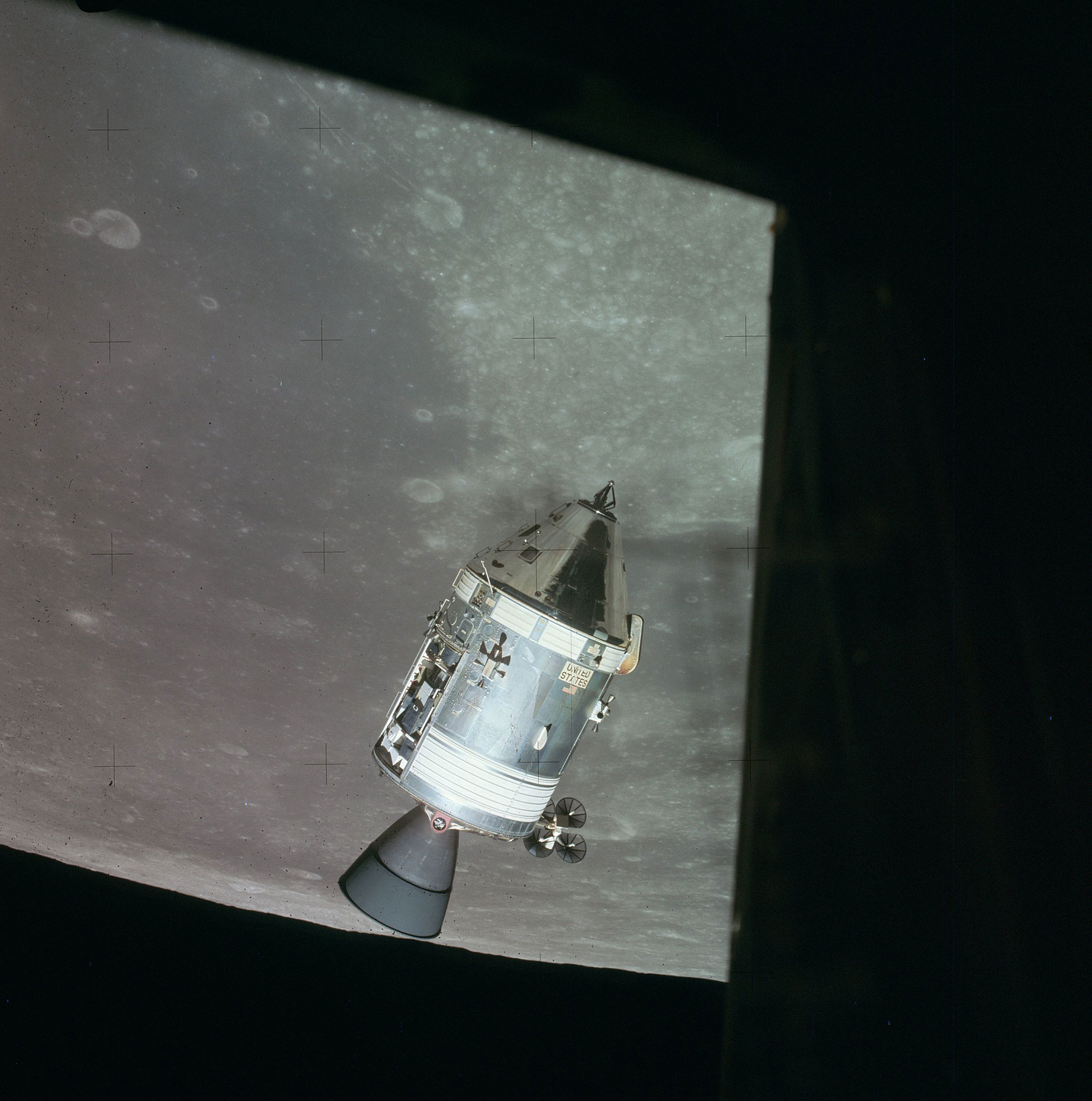 The Apollo 15 spacecraft was modified to carry out a greater range of lunar orbital science activities than any previous mission. Credit: NASA