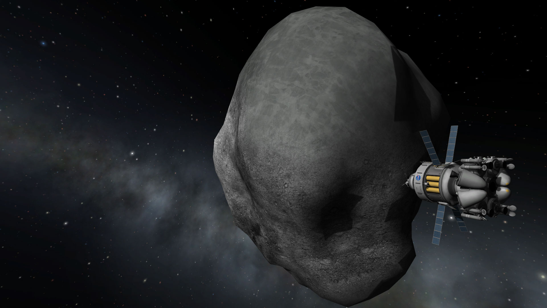 Squad, the creators of KSP, and NASA partnered to bring the Asteroid Redirect Mission into the game. Credit: Squad, Monkey Squad S.A de C.V.