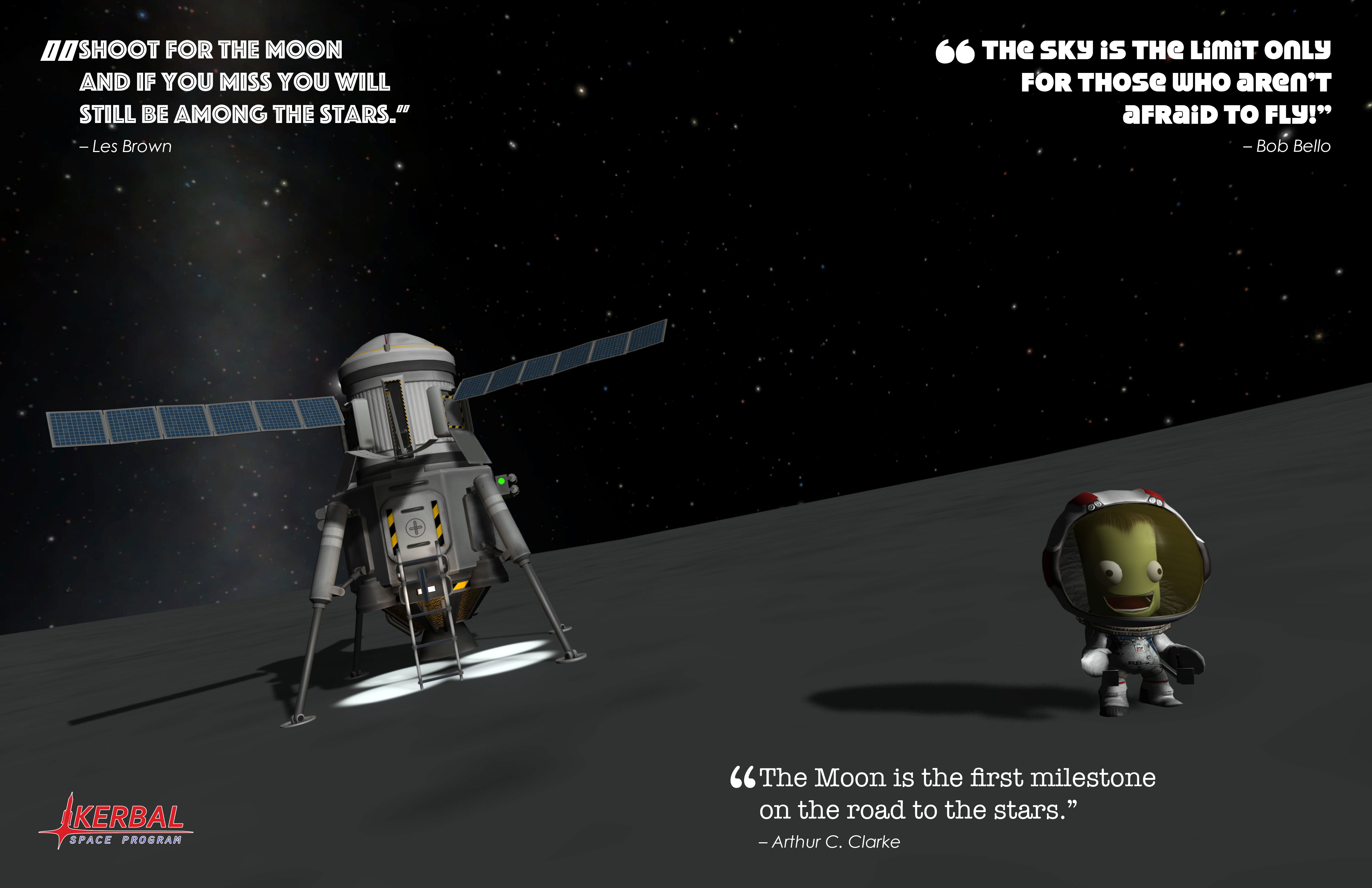 KERBAL SPACE PROGRAM MUN (Moon) POSTER. Credit: Squad, Monkey Squad S.A de C.V.