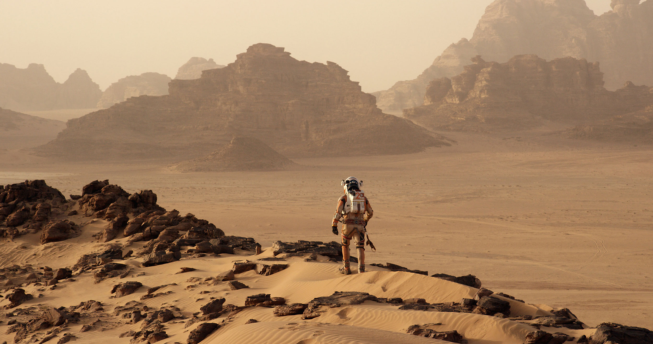 Astronaut Mark Watney finds himself stranded and alone on the Red Planet. Credit: Twentieth Century Fox Film Corporation