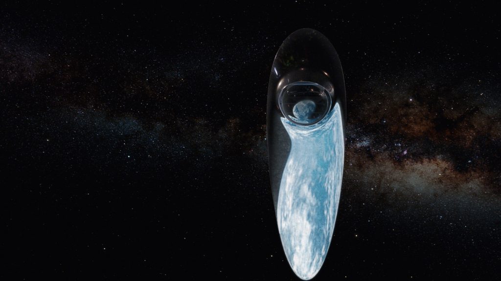 Host and astrophysicist Neil deGrasse Tyson sets off on the Ship of the Imagination to discover Earth's Cosmic Address and its coordinates in space and time. Image: Fox Broadcasting