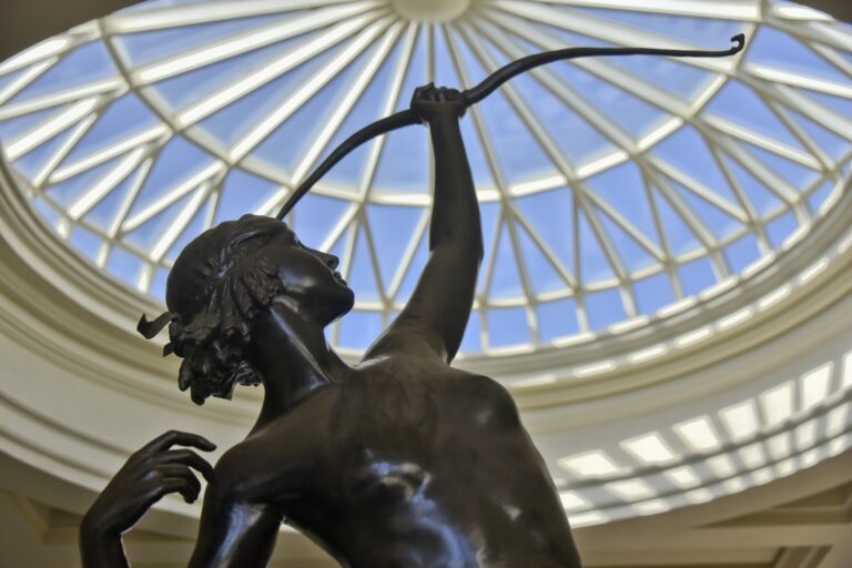 artemis sculpture on display at Capitoline Museum in Rome, Italy
